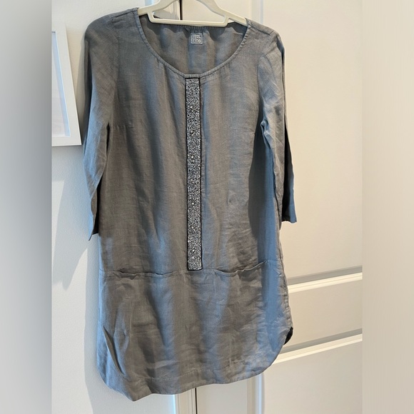 120% Lino Shift Dress - Picture 7 of 7